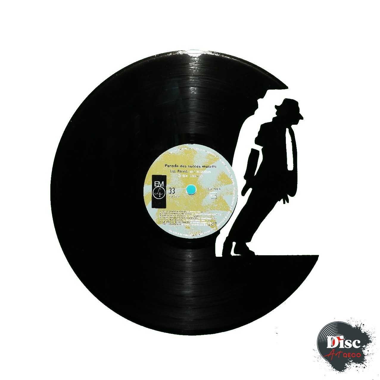 Vinyle découpé Michael Jackson |Déco artisanale et idée cadeau originale